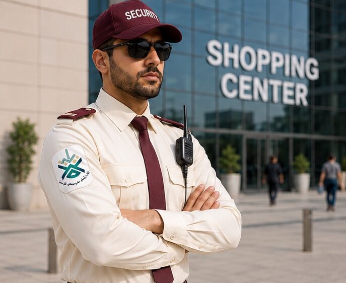 حراس أمن شركة قمة لتوفير الأمن لمحلات البيع بالتجزئة ومراكز التسوق في المملكة العربية السعودية