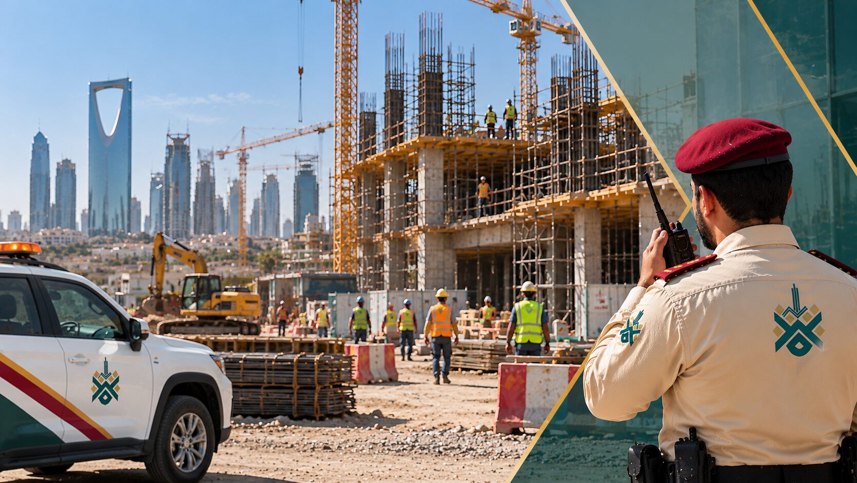 الحراسات الأمنية للمشاريع الإنشائية في المملكة العربية السعودية